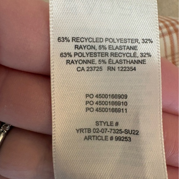 Sunday Best “Olive” Pleated Mini Skirt size 10 orange cream preppy schoolgirl - Picture 9 of 11